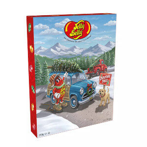 giv den søde Jelly Belly julekalender med slik