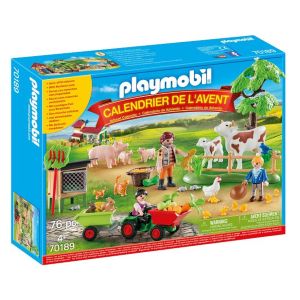 giv en julekalender med bondegård legetøj