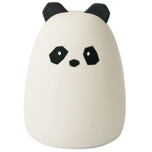 Liewood natlampe formet som en panda i creme og sort
