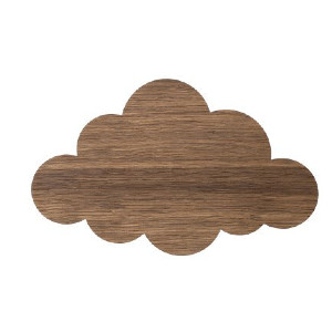 sky lampe fra Ferm Living i røget eg