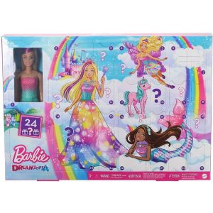 køb en julekalender med barbie dukker